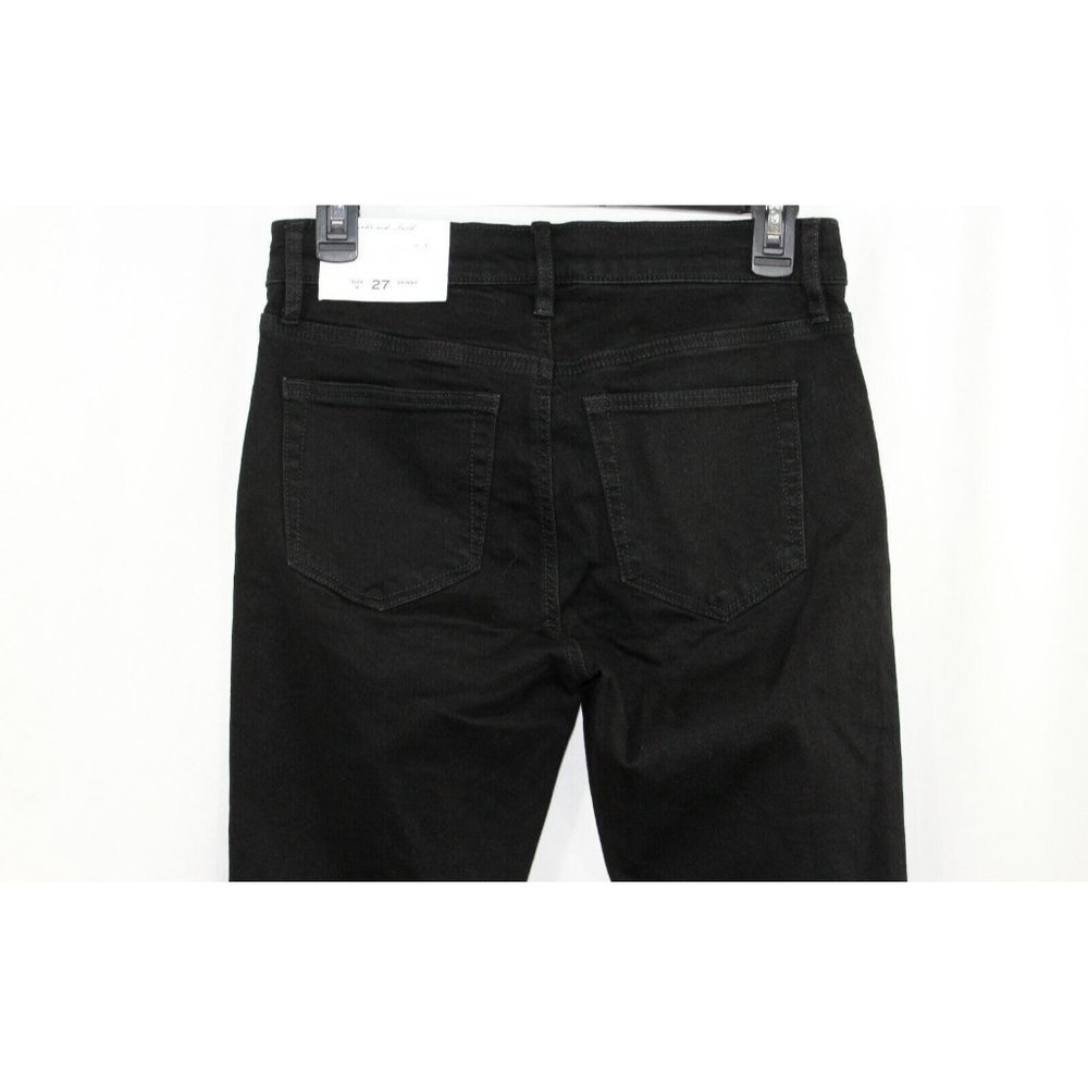 NWT LOFT Womens Black Embellished Skinny Jeans 4 - Picture 4 of 7